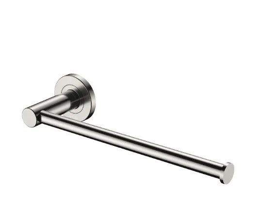 Fienza Kaya Hand Towel Rail / Toilet Roll Holder, Brushed Nickel