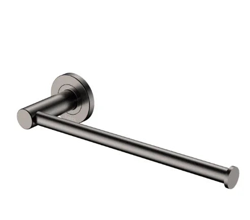 Fienza Kaya Hand Towel Rail / Toilet Roll Holder, Gun Metal