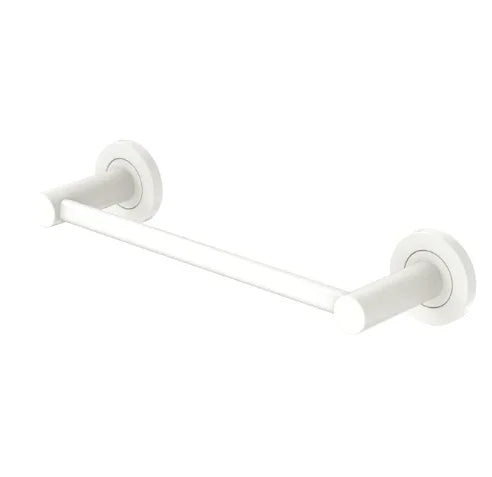 Fienza Kaya Single Towel Rail, 300mm, Matte White