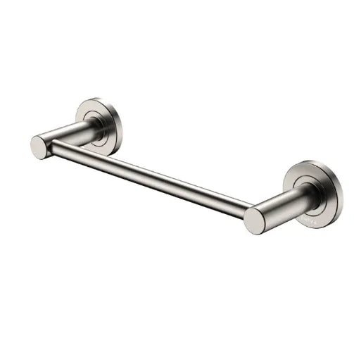 Fienza Kaya Single Towel Rail, 300mm, Brushed Nickel