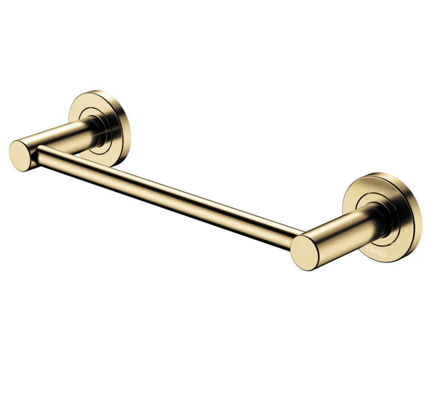 Fienza Kaya Single Towel Rail, 300mm, Urban Brass