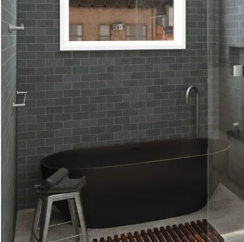 Fienza Kaya Single Towel Rail, 900mm, Gun Metal