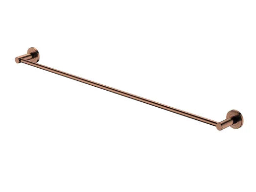 Fienza Kaya Single Towel Rail, 900mm, Brushed Copper