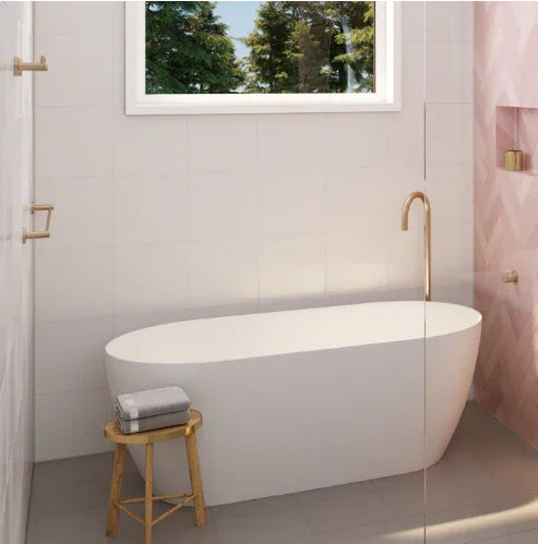 Fienza Kaya Single Towel Rail, 900mm, Urban Brass