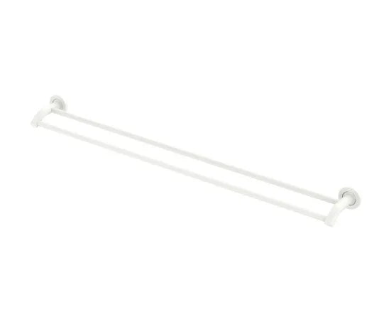 Fienza Kaya Double Towel Rail, 900mm, Matte White