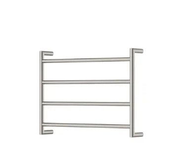 Fienza Kaya Heated Towel Rail, 600 x 450mm, Brushed Nickel