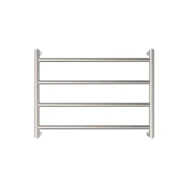 Fienza Kaya Heated Towel Rail, 600 x 450mm, Brushed Nickel