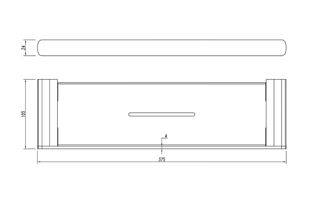 Millennium Glama Shelf, Chrome