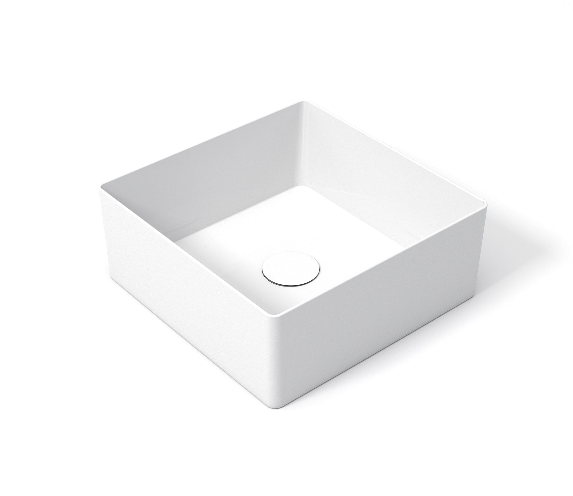Studio Bagno Shard X 35 Bench Basin, Gloss White