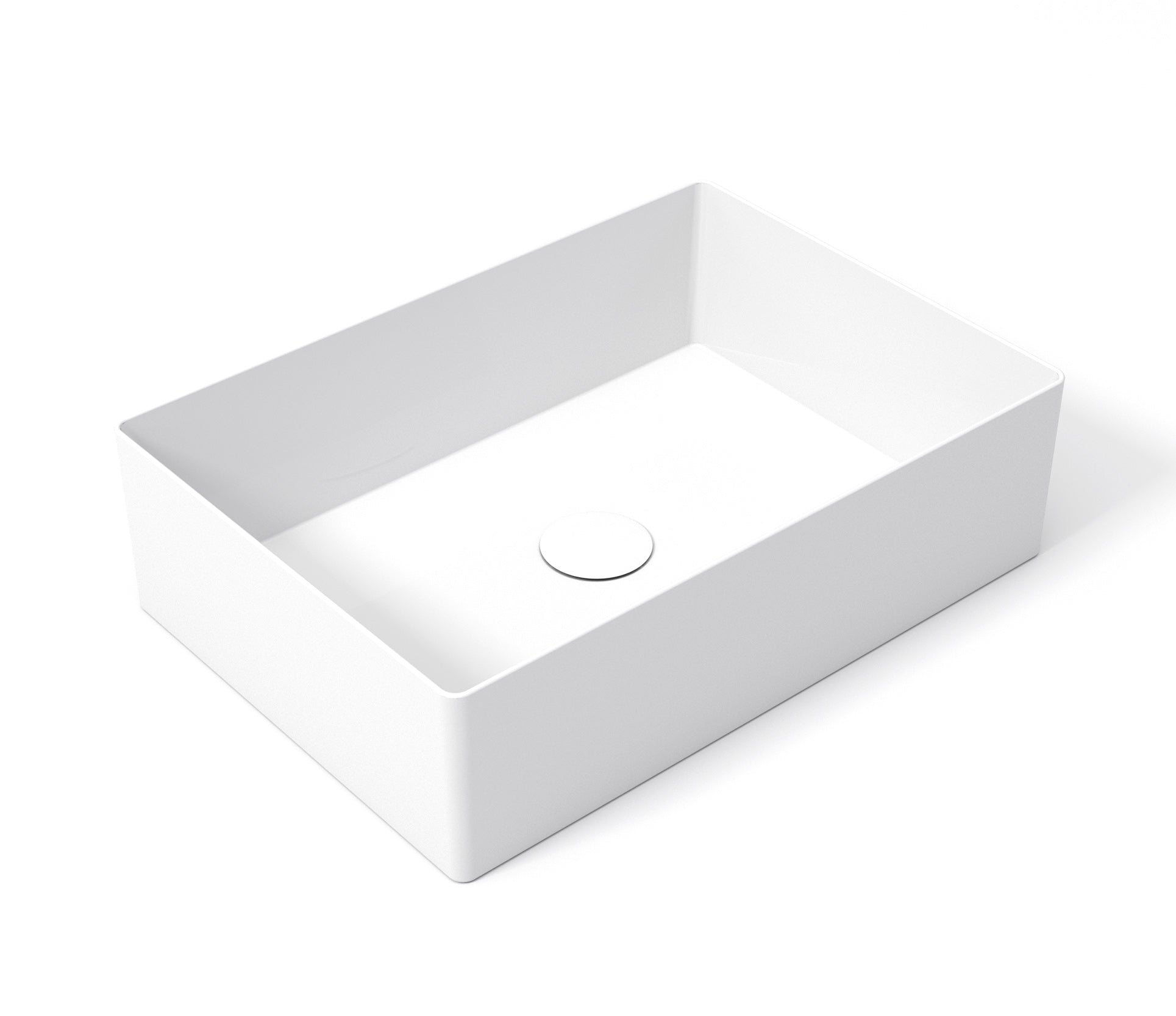 Studio Bagno Shard X 50 Bench Basin, Gloss White