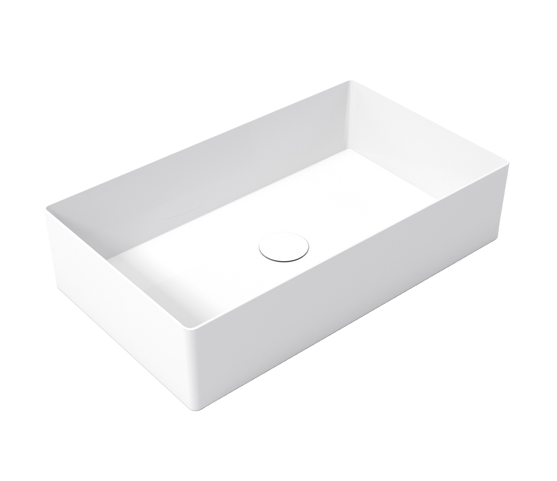 Studio Bagno Shard X 60 Bench Basin, Gloss White