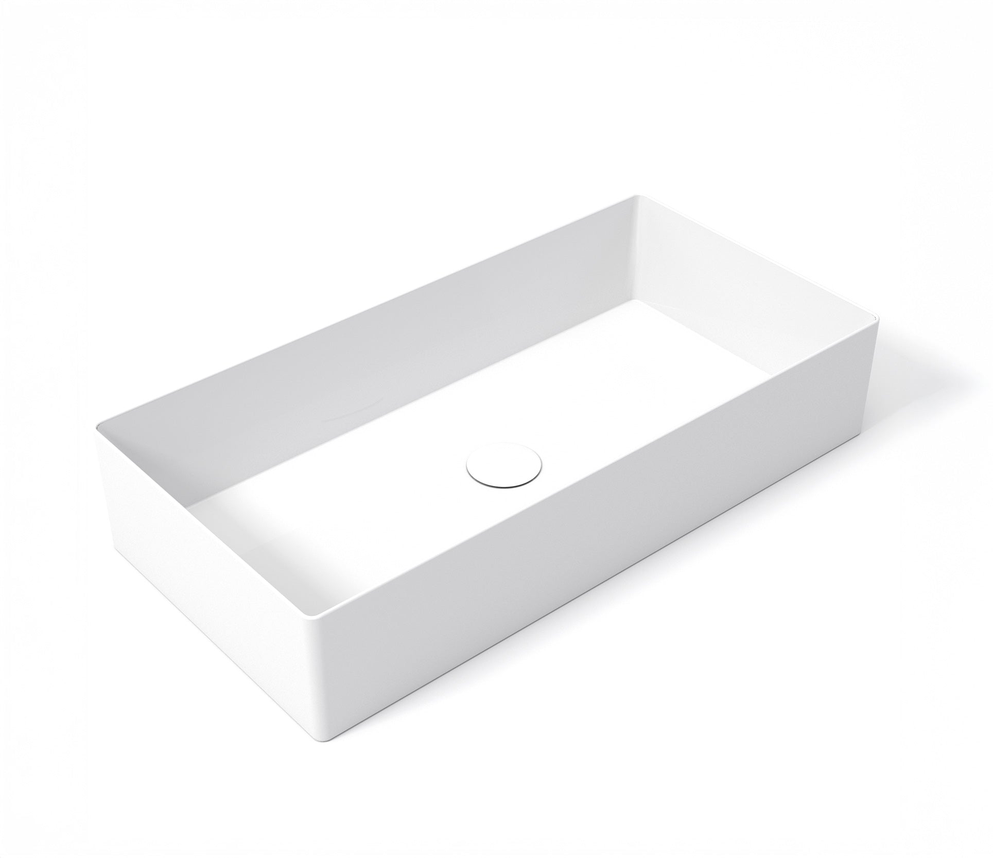 Studio Bagno Shard X 70 Bench Basin, Gloss White