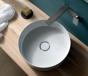 Studio Bagno Shard X Circle Bench Basin, Gloss White
