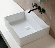 Studio Bagno Shard 50 bench/wall basin 3TH, Gloss White