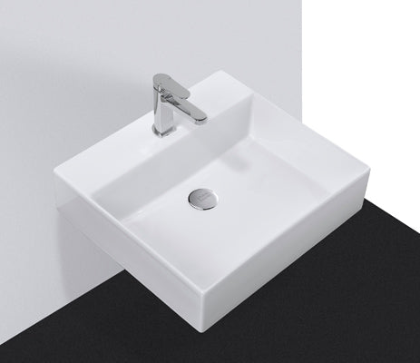 Studio Bagno Shard 50 bench/wall basin 1TH, Gloss White