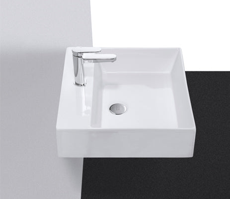 Studio Bagno Shard 50 bench/wall basin 1TH, Gloss White
