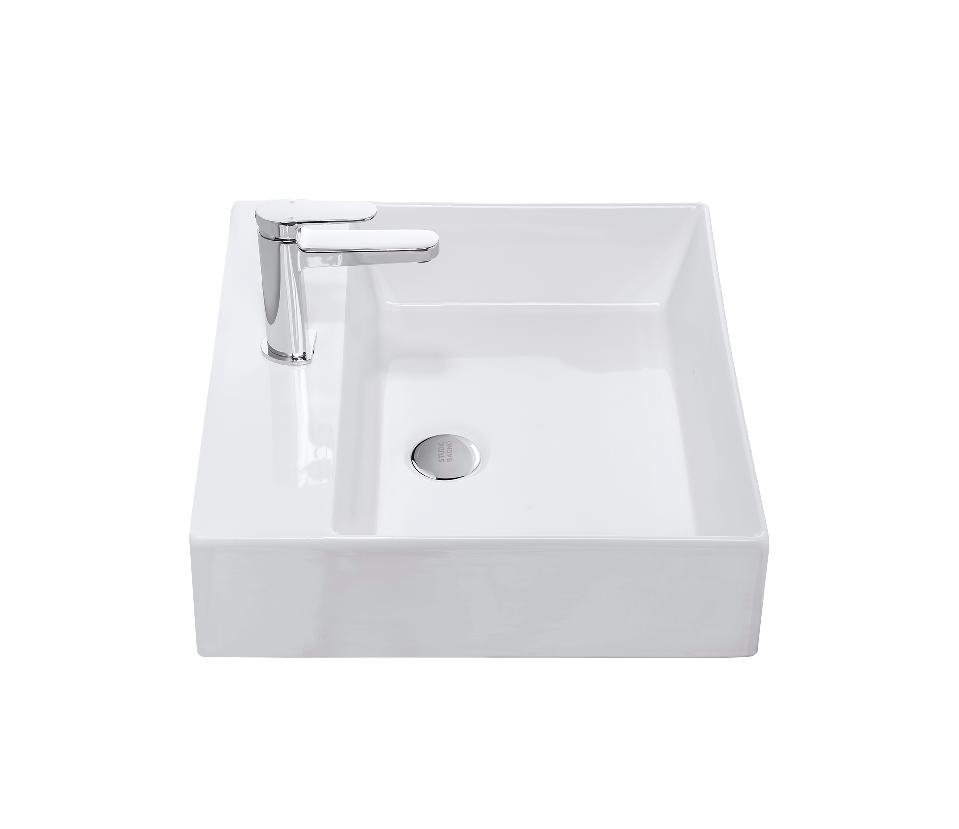 Shard 50 bench wall basin _Studio Bagno