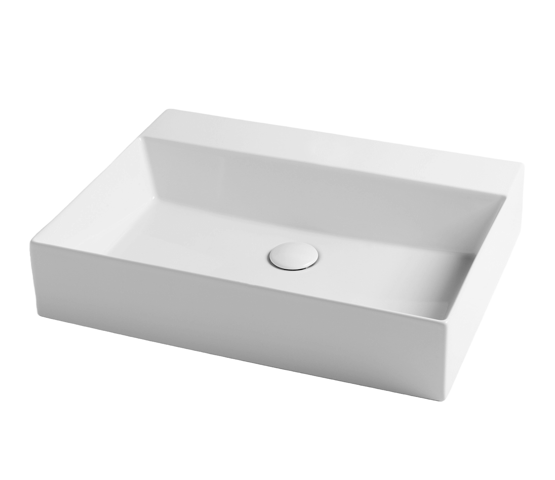 Studio Bagno Shard 60 bench/wall basin NTH, Gloss White