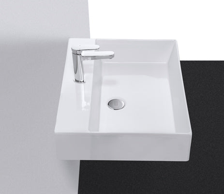 Studio Bagno Shard 60 bench/wall basin 1TH, Gloss White