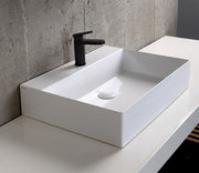 Studio Bagno Shard 60 bench/wall basin NTH, Gloss White