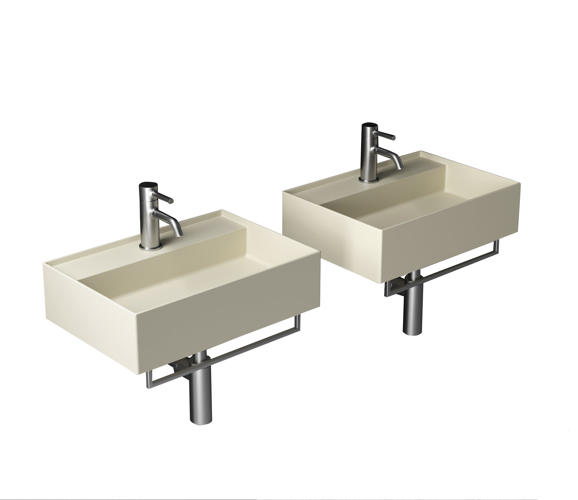 Shard X Mini Bench Wall Basin 1TH 3 Studio Bagno