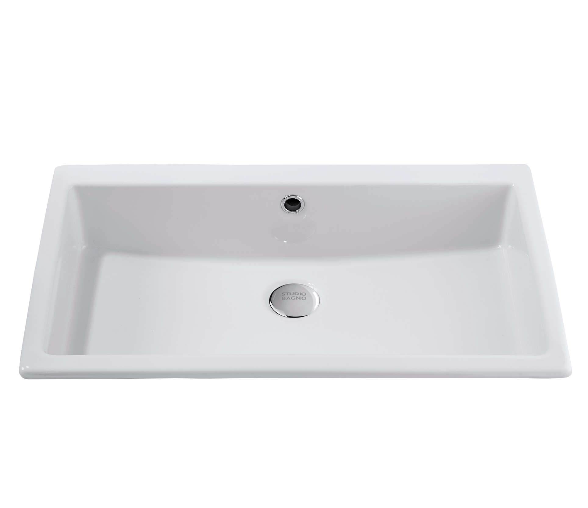 Studio Bagno Sopra inset basin, Gloss White