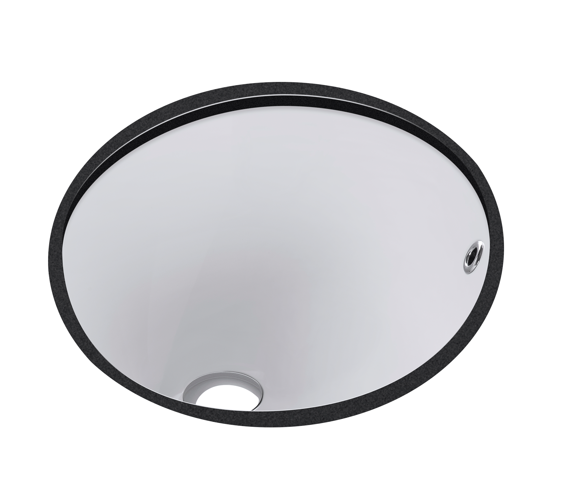 Studio Bagno Sotto Oval undercounter basin, Gloss White