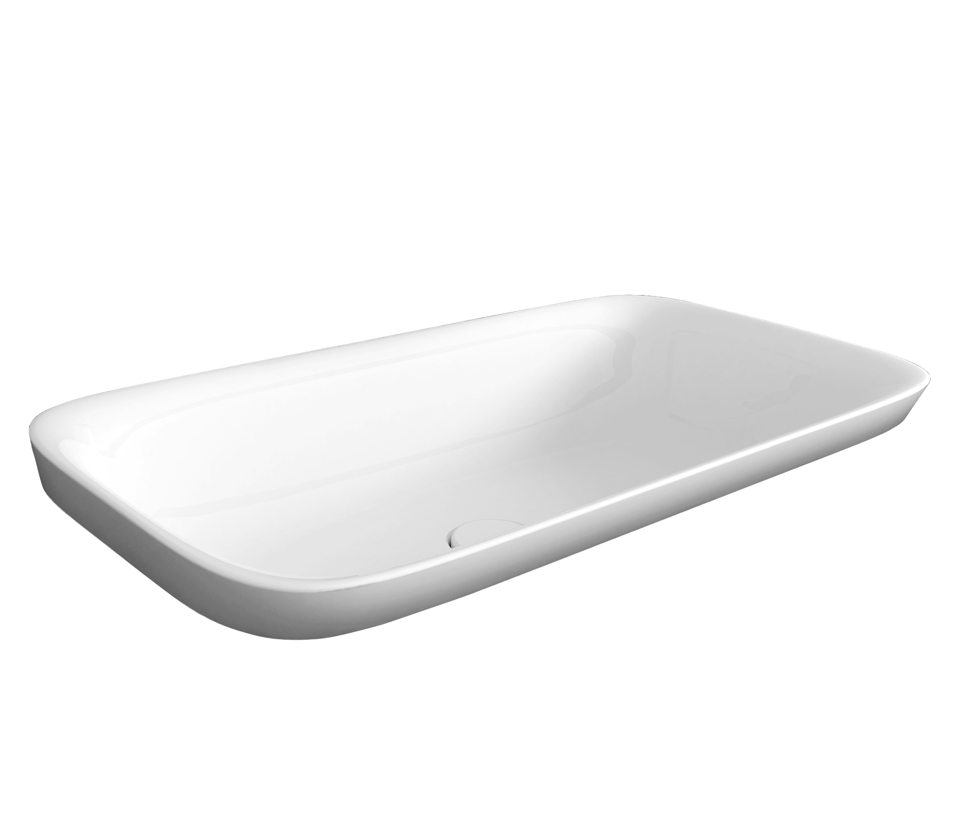 Studio Bagno Soul 3 inset basin NTH, Gloss White