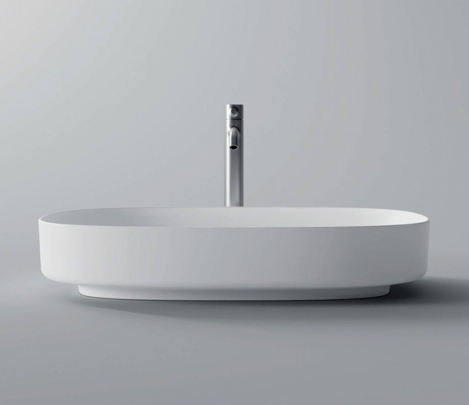 Studio Bagno Form Oval Bench Basin - Matte White