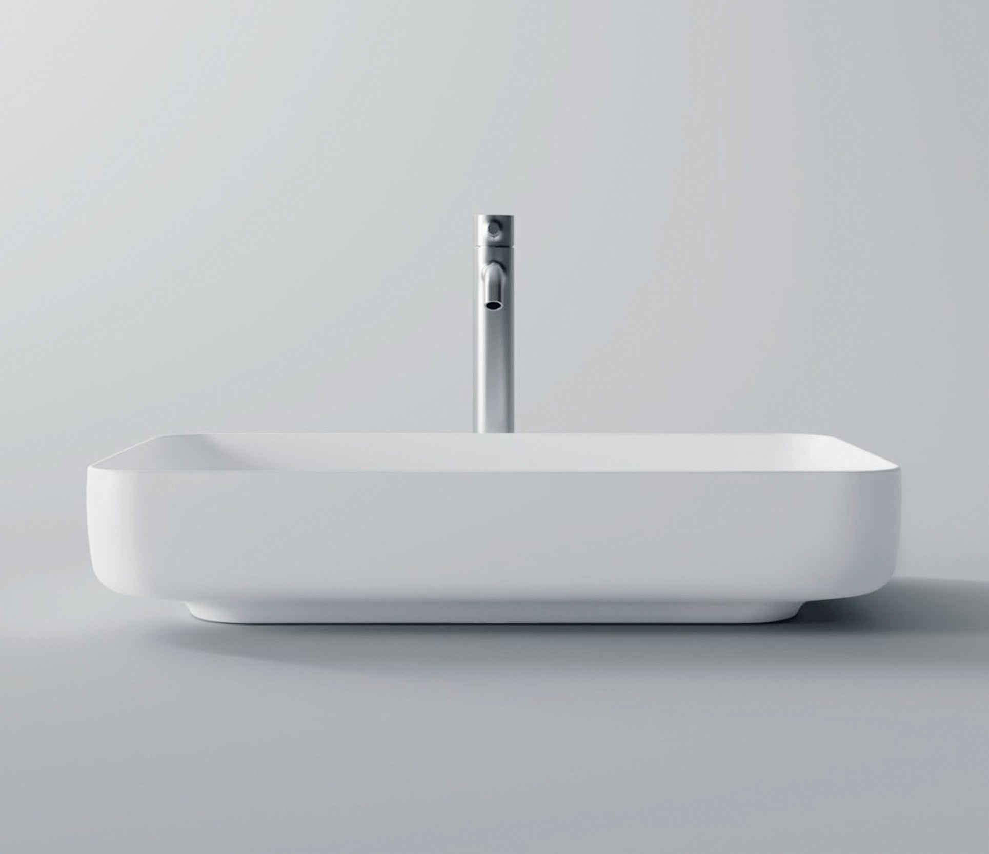 Studio Bagno Form Rectangle Bench Basin - Matte Grey