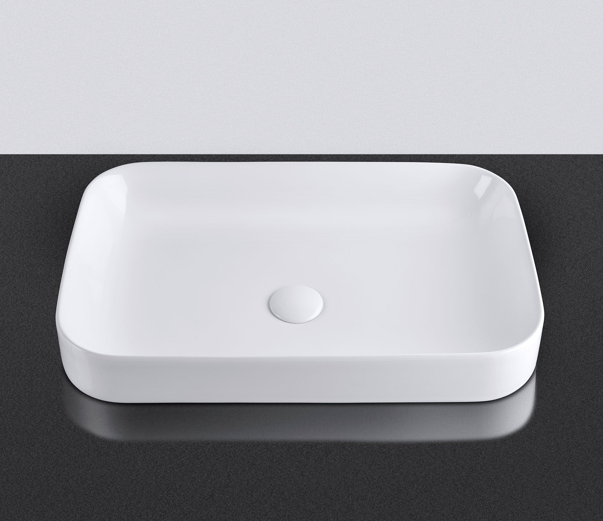 Studio Bagno Element 60 Bench Basin, Gloss White