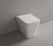 Studio Bagno Synthesis Eco Wall Faced Package with Expert Evo Mechanical Cistern, Gloss White