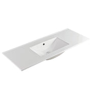 Fienza Dolce Ceramic Basin Top 1200 x 460mm NTH, Gloss White