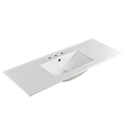 Fienza Dolce Ceramic Basin Top 1200 x 460mm 3TH, Gloss White