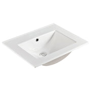 Fienza Dolce Ceramic Basin Top 600 x 460mm NTH, Gloss White