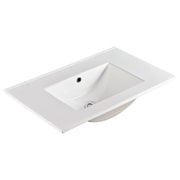 Fienza Dolce Ceramic Basin Top 750 x 460mm NTH, Gloss White