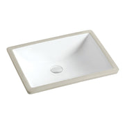 Fienza Sarah Undermount Basin 455 x 335 x 190mm with Overflow, Gloss White