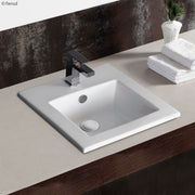 Fienza Allison Square Drop-In Basin 415 x 415 x 170mm, Gloss White