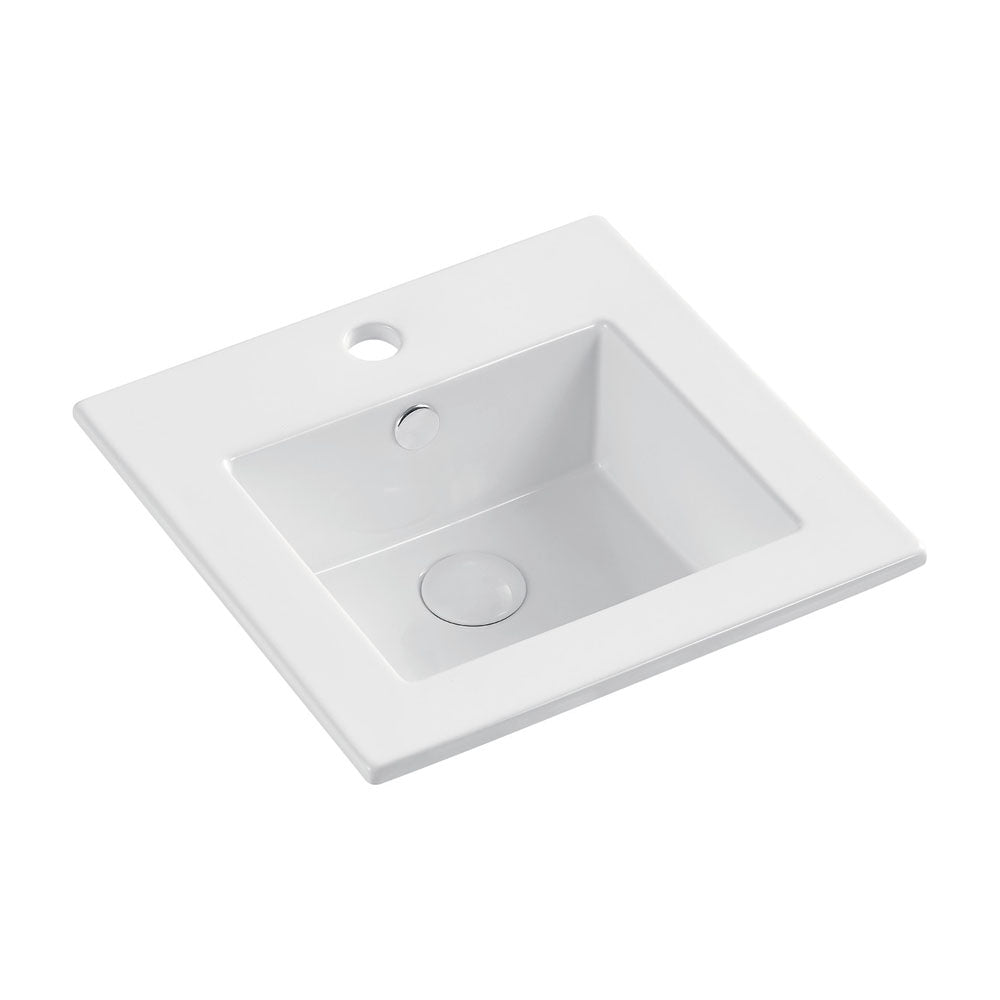 Fienza Allison Square Drop-In Basin 415 x 415 x 170mm, Gloss White