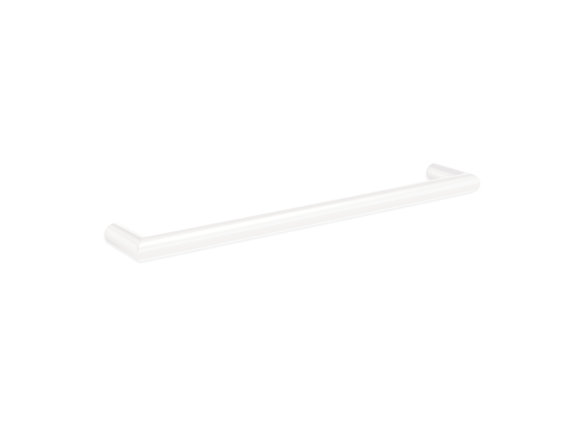 Thermogroup Thermorail Round Single Rail 632x32x100mm 18Watts - Includes Transformer, Satin White