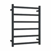 Thermogroup Thermorail Straight/Square 600x800x120mm 104Watts 6 Bars, Matt Black