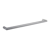 Thermogroup Thermorail Round Single Rail 632x32x100mm 18Watts - Brushed - Includes Transformer, Brushed Stainless Steel