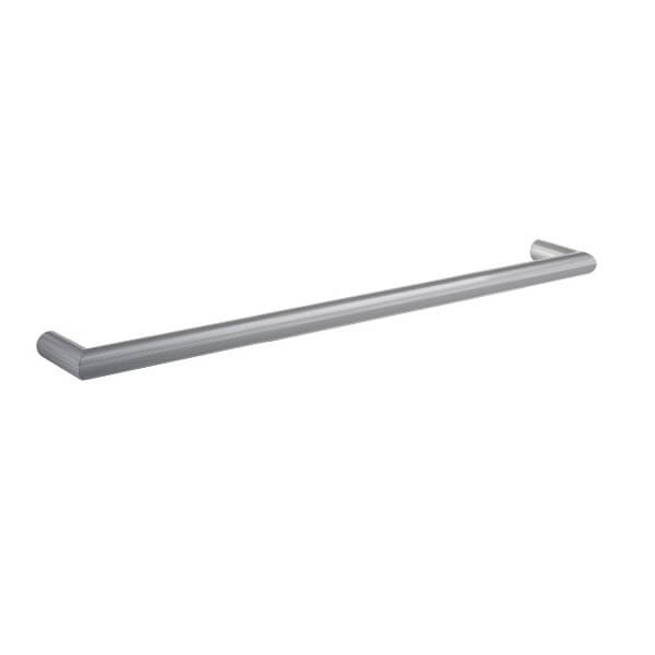 Thermogroup Thermorail Round Single Rail 632x32x100mm 18Watts - Brushed - Includes Transformer, Brushed Stainless Steel