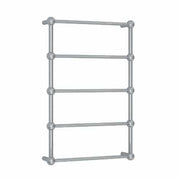 Thermogroup Thermorail Straight/Round with Ball Detail 560x850x140mm 60Watts 5 Bars, Polished Stainless Steel