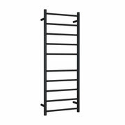 Thermogroup Thermorail Straight/Round 450x1200x122mm 110Watts 10 Bars, Matt Black