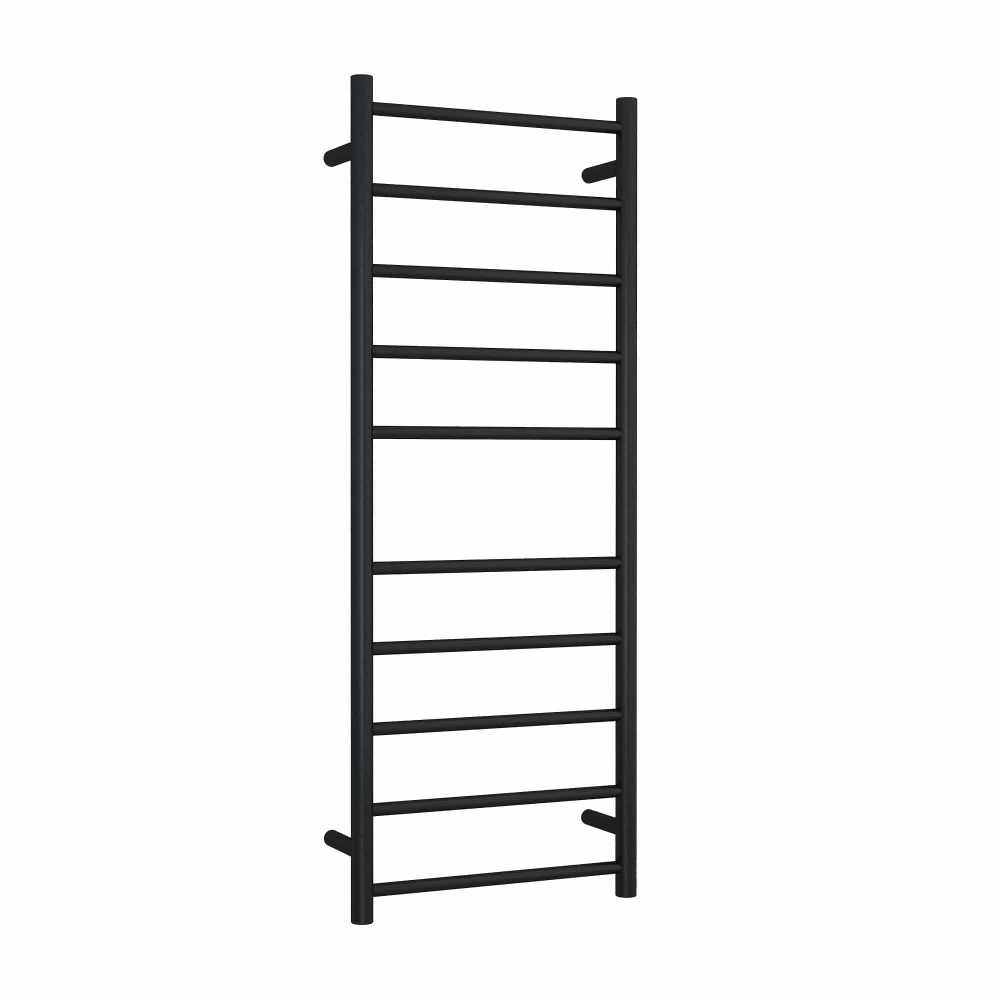 Thermogroup Thermorail Straight/Round 450x1200x122mm 110Watts 10 Bars, Matt Black