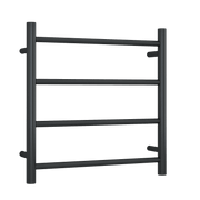 Thermogroup Thermorail Straight/Round 12Volt 550x550x122mm 70Watts 4 Bars, Matt Black