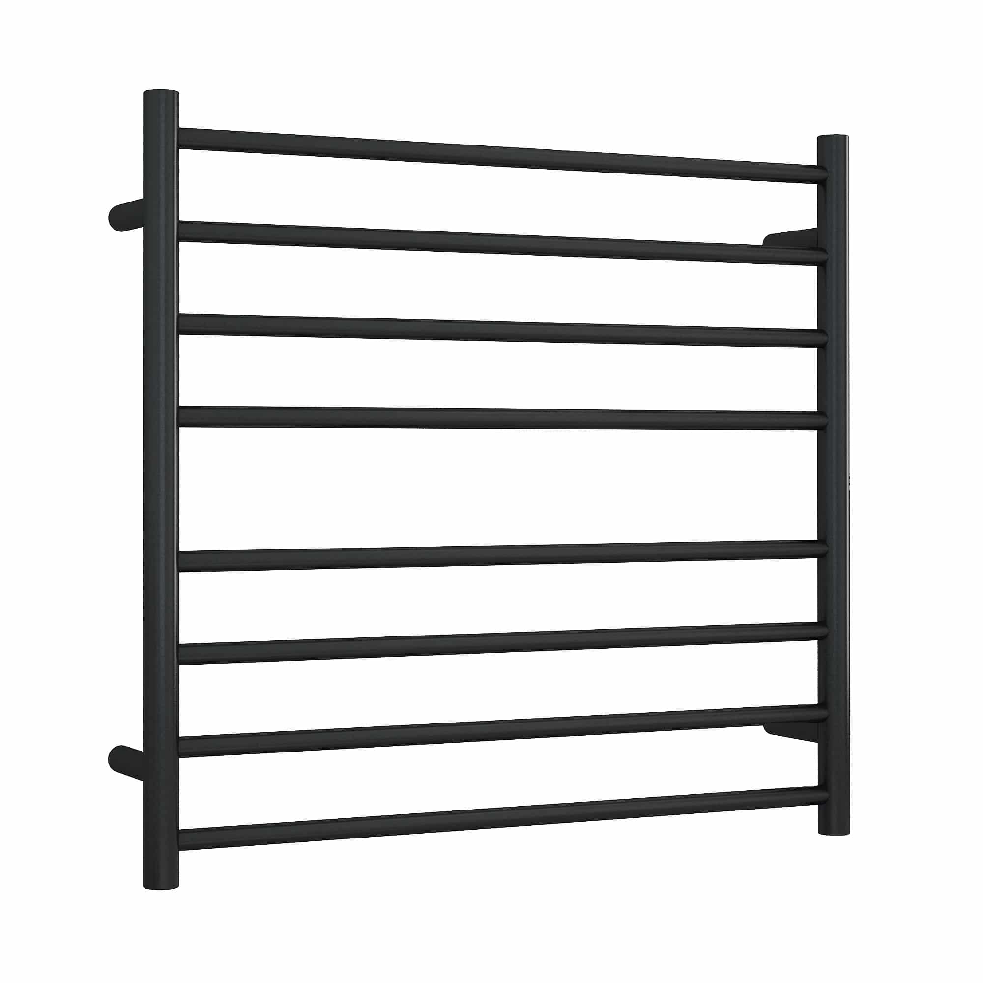 Thermogroup Thermorail Straight/Round 750x700x122mm 132Watts 8 Bars, Matt Black