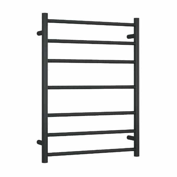 Thermogroup Thermorail Straight/Round 600x800x122mm 100Watts 7 Bars, Matt Black