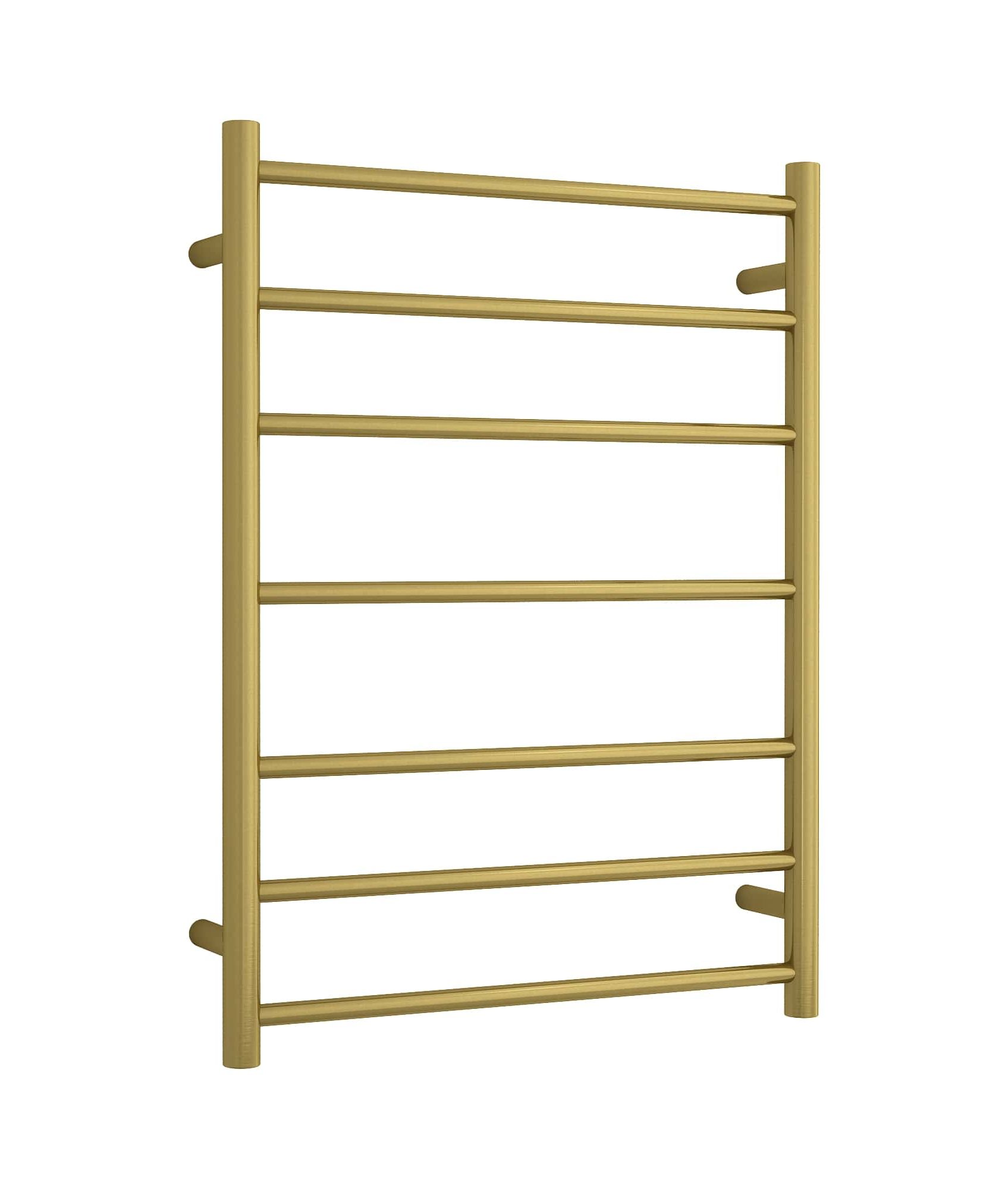 Thermogroup Thermorail Straight/Round 600x800x122mm 80Watts 7 Bars, Brushed Gold